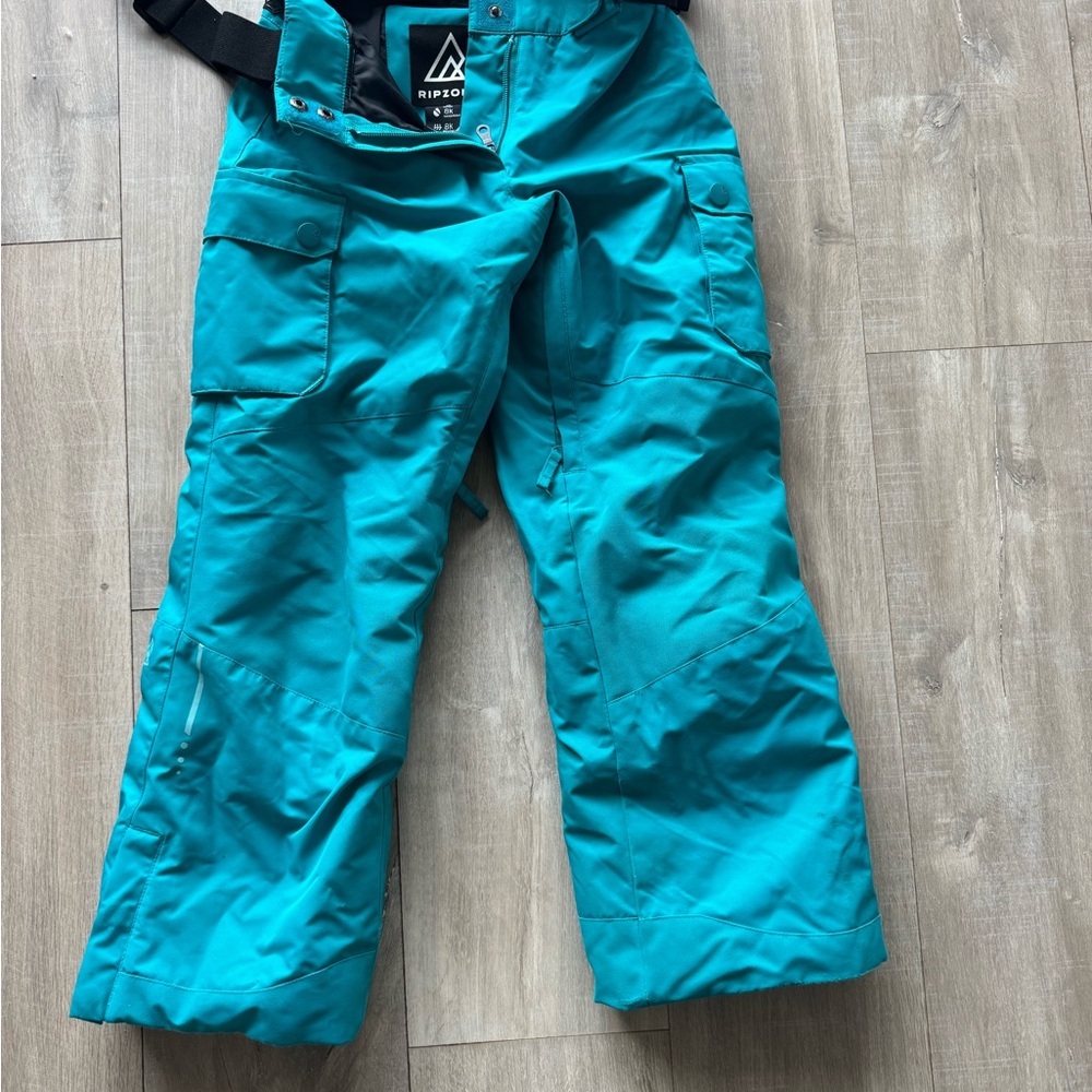 Ripzone Kids Teal Overalls